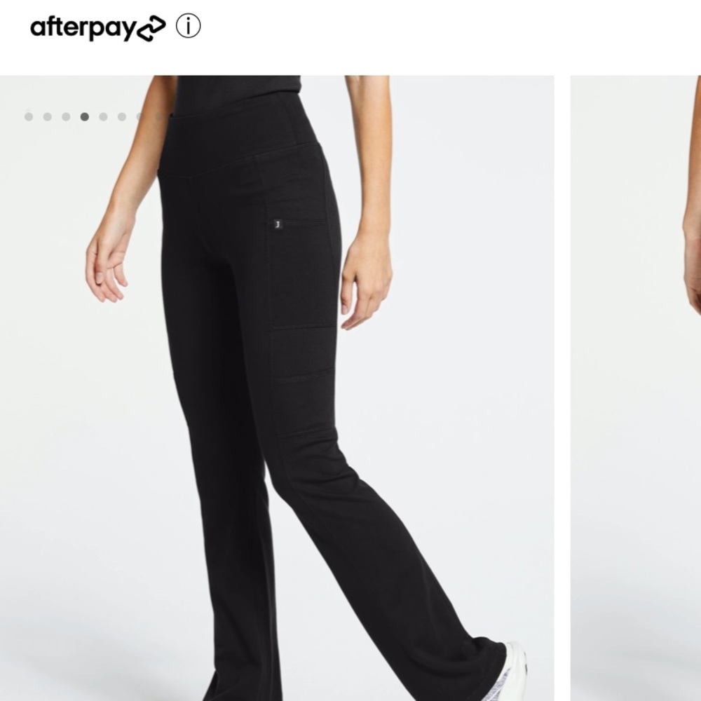 Womens black scrub yoga pant - Picture 4 of 5